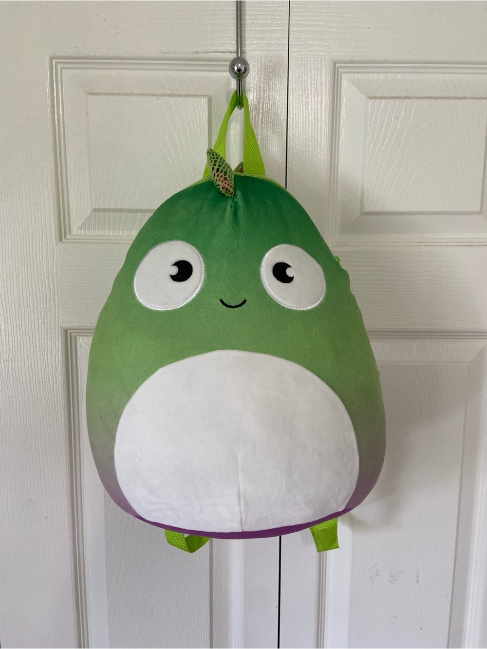 NWT Squishmallow Denton Chameleon Green Plush Stuffy Bookbag Backpack
